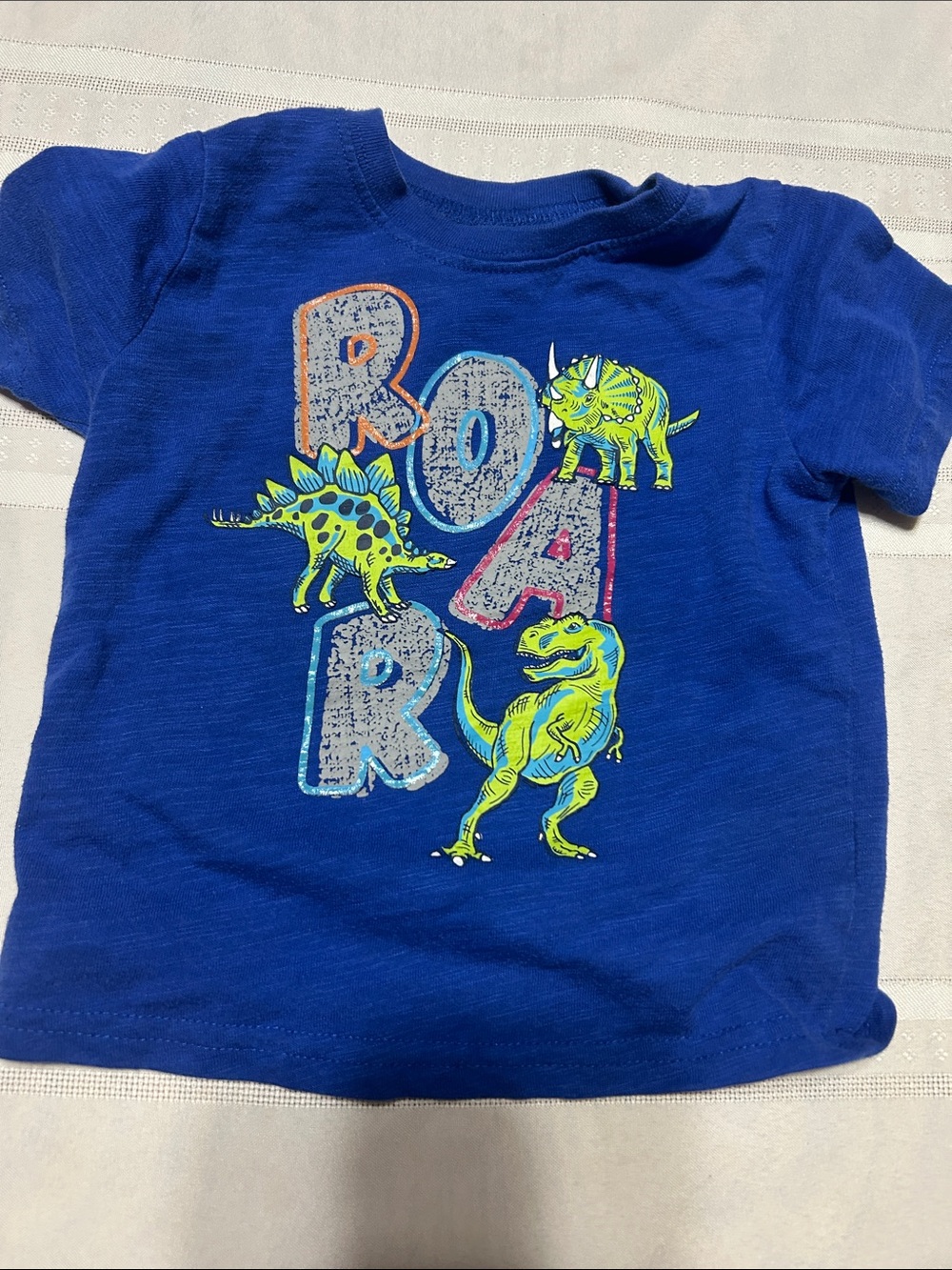 Garanimals Royal Blue Short Sleeve Dino 'ROAR' Tee